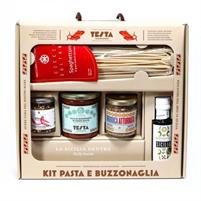 Testa Confezione Regalo Pasta Buzzonaglia Olio Evo Peperoncino Attur