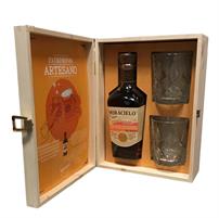 Botran Miracielo Patrimonio Beer Cask 38° cl.70 + 2 Bicchieri Legno