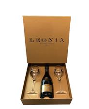 Frescobaldi Confezione Regalo Leonia Brut + 2 Calici cl.75