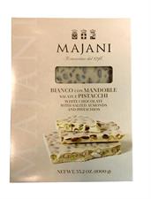 Majani Maxi Tavoletta Bianco con Mandorle Salate e Pistacchi Kg.1