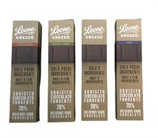 Leone Cioccolato Fondente Grezzo 70% gr.40