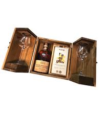 Francoli Cofanetto Legno Grappa Cask Finish + Bicch.+ Cioccolato