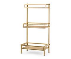 Scaffale 3 Piani Legno Oro Bassane