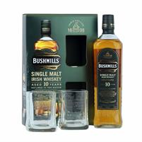 Bushmills Single Irish Whiskey 10 Years Old 40° cl.70+ 2 Bicchieri