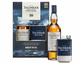 Talisker 10y 45,8° cl.70+ Talisker Hip Flask Cofanetto