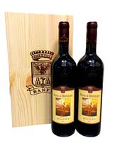 Banfi Cassetta Rosso di Montalcino 2 Bottiglie Cassa Legno Toscana