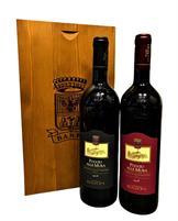 Banfi Cassetta Brunello+Rosso 2 Bottiglie Cassa Legno Toscana