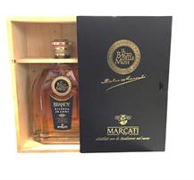 Marcati Brandy Moscato Riserva cl.70 Confezione Legno Nero