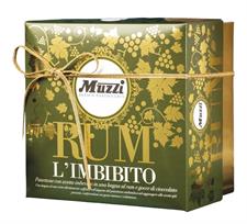 Muzzi Panettone Imbibito al Rum e Gocce di Cioccolato Kg.1