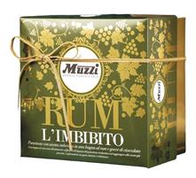 Muzzi Panettone Imbibito al Rum e Gocce di Cioccolato Kg.1