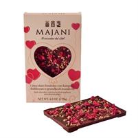 Petali d'Amore Cioccolato Fondente con Lampone e Granella di Mandorl