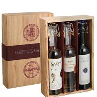 Poli Barrel 3 Experience Grappa Cleopatra/Oro/Sassicaia 3x100 cl.40°