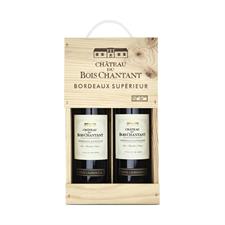 Chateau Bois Chantant Bordeaux Superior 2017 cl.75x2 Cassa Legno